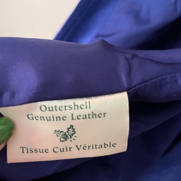 Danier blue suede vest - Picture 3 of 3